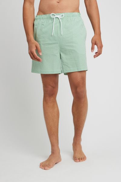 Short de bain en seersucker
