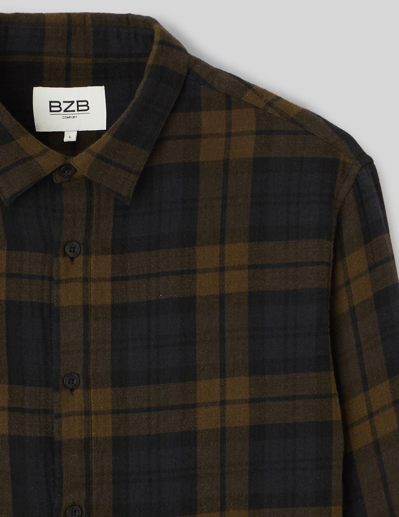 Chemise &agrave; carreaux en gaze de coton