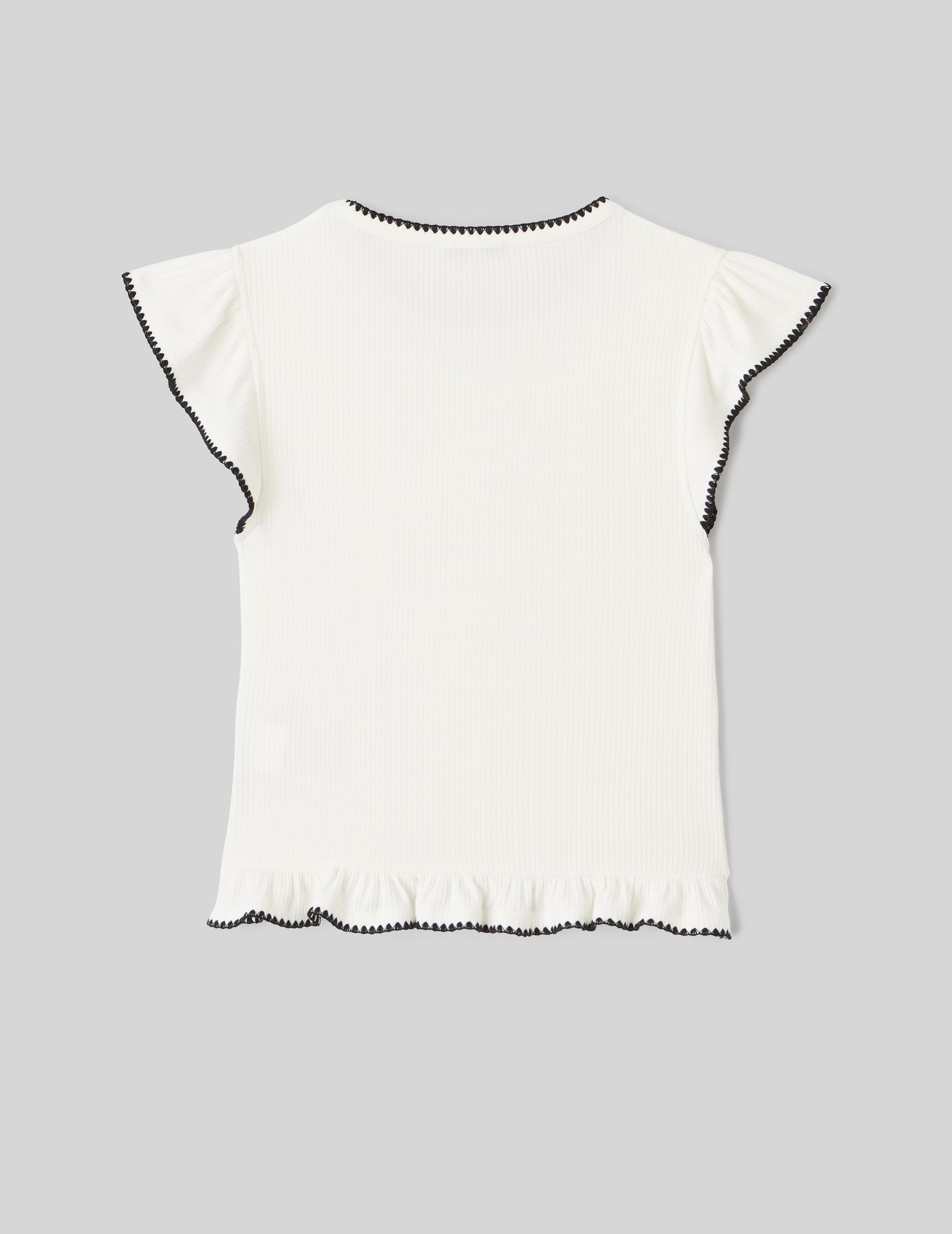 T-shirt surpiqures fantaisie