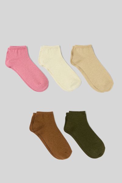 Lot de 5 paires de socquettes lurex