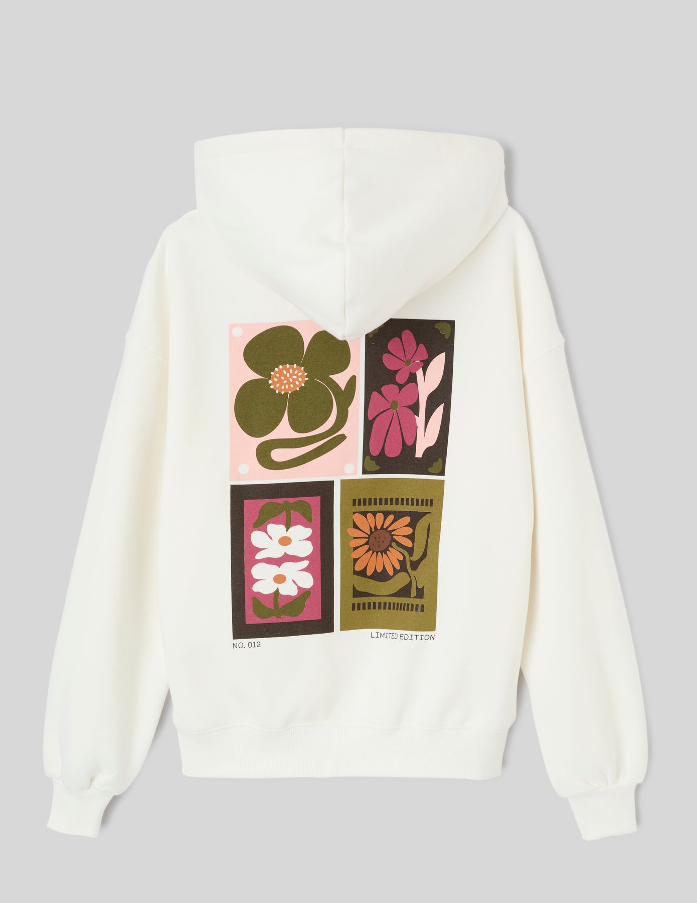 Sweat &agrave; capuche imprim&eacute; devant / dos