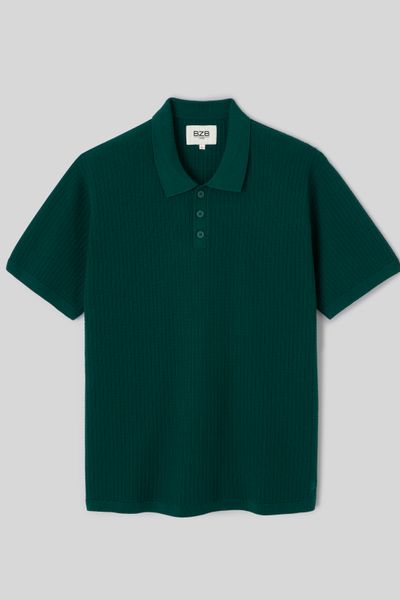 Polo maille c&ocirc;tel&eacute;e