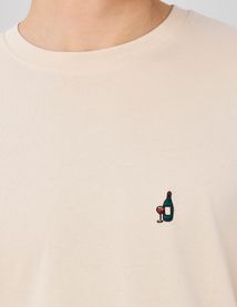 T-shirt broderie poitrine