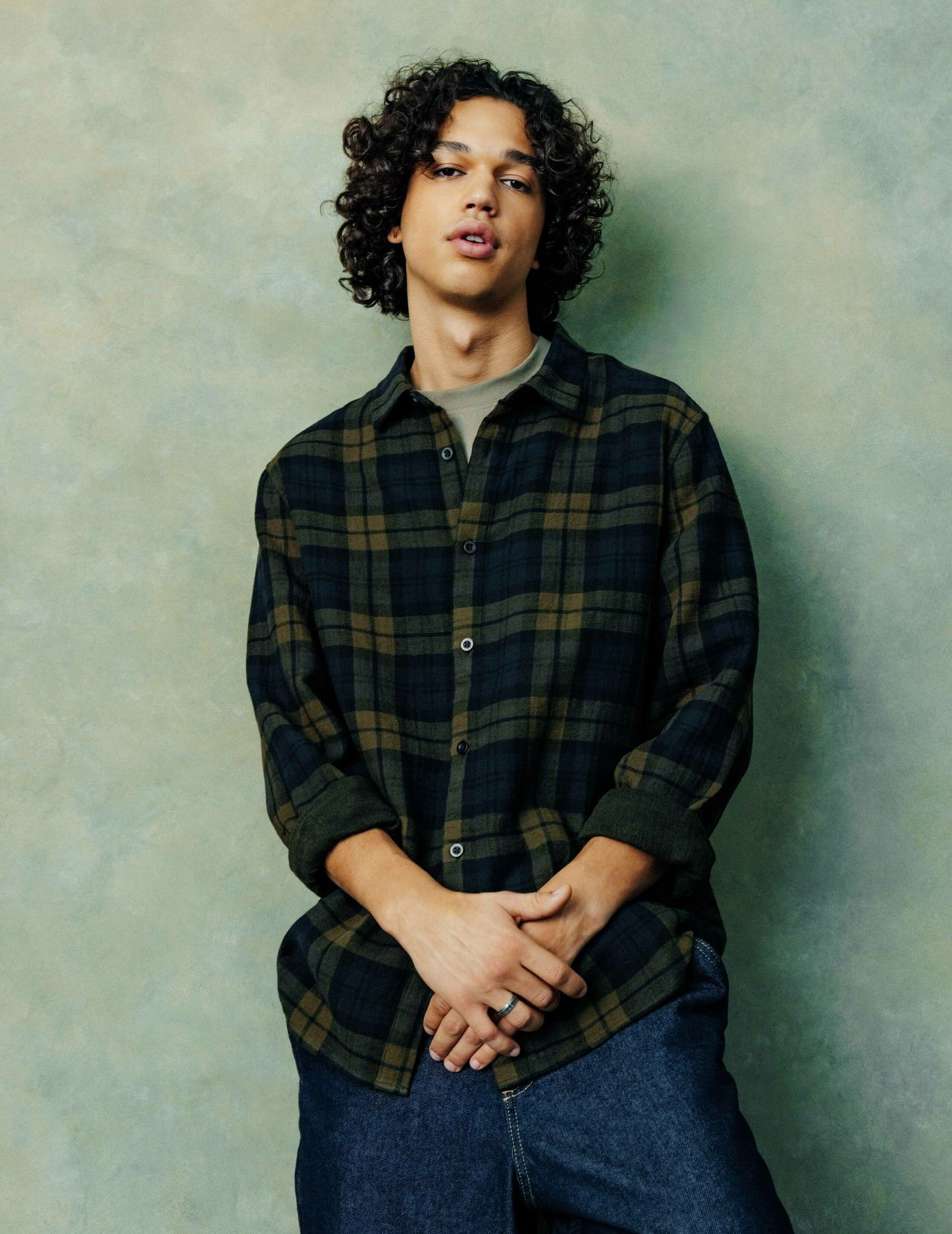 Chemise &agrave; carreaux en gaze de coton