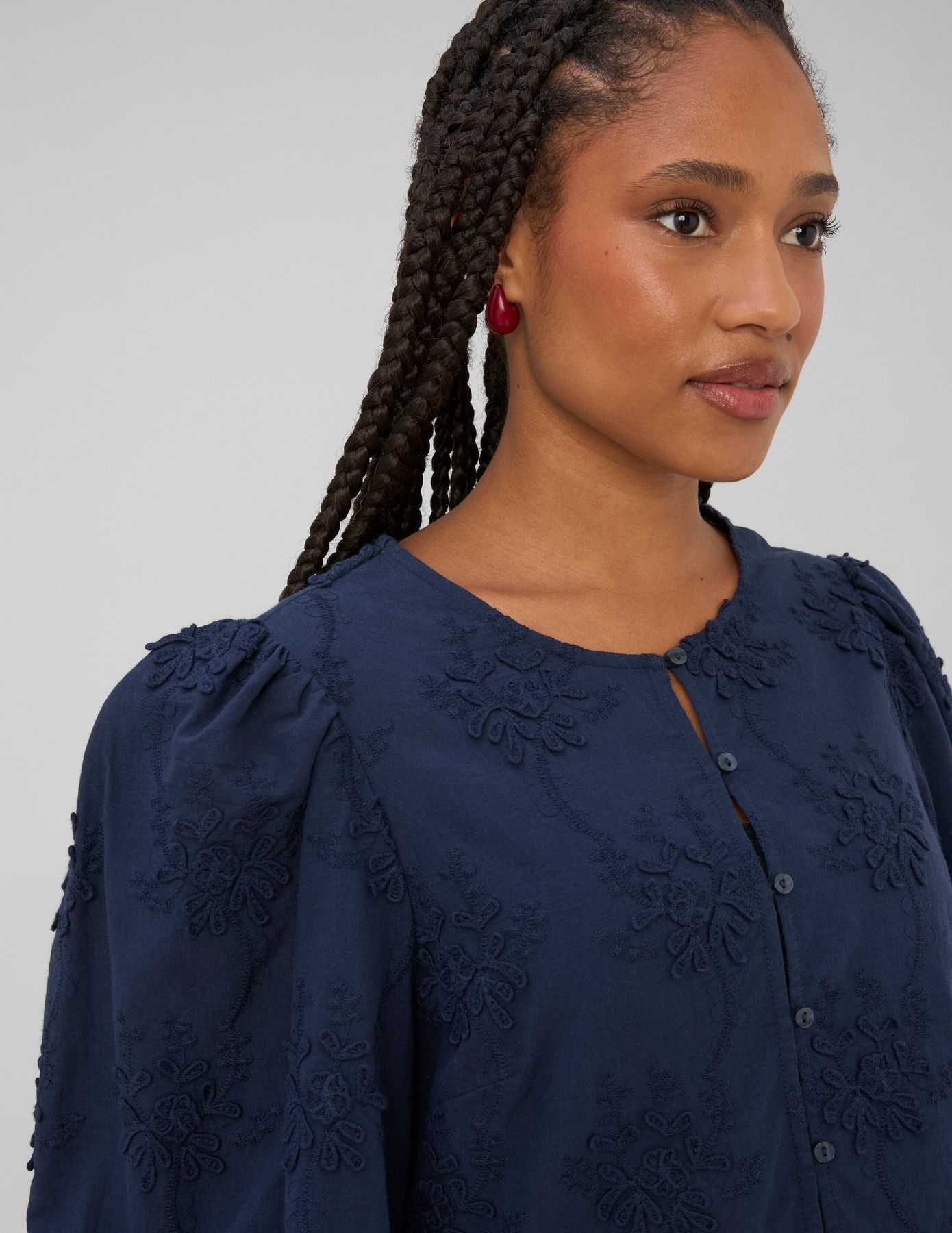 Blouse broderie 3D