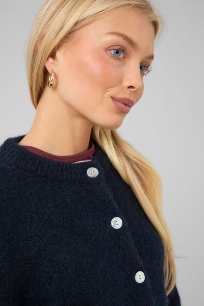 Gilet boutonn&eacute; col rond