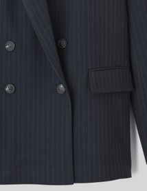 Veste blazer rayée polyester recyclé