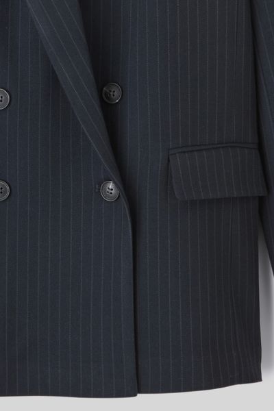 Veste blazer rayée polyester recyclé