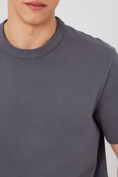 T-shirt lourd touch&eacute; peau de p&ecirc;che