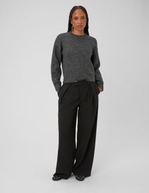 Pull col rond paillet&eacute;