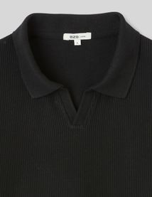 Polo maille c&ocirc;tel&eacute;e