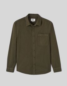 Chemise droite twill uni