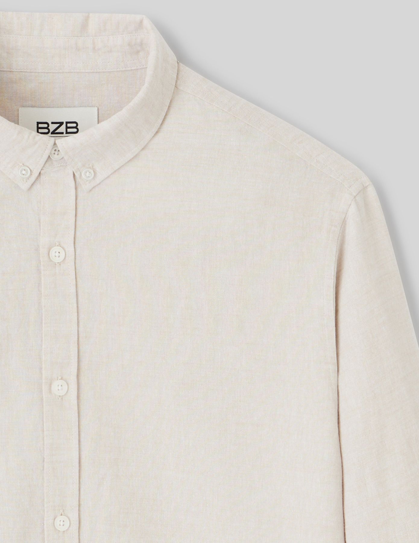 Chemise coton lin unie
