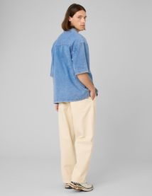 Chemise en jean manches courtes