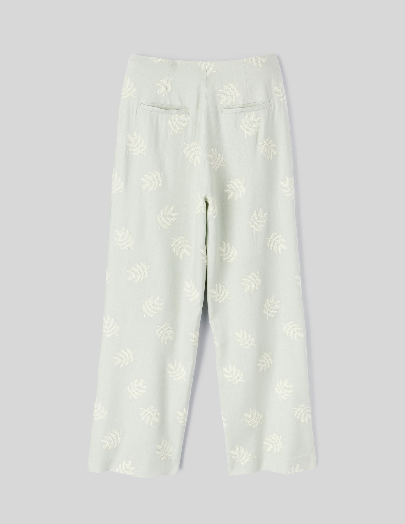 Pantalon fluide brodé