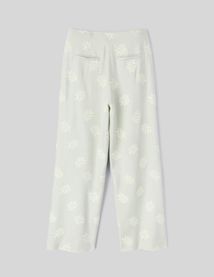 Pantalon fluide brodé