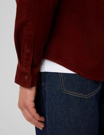 Chemise en velours c&ocirc;tel&eacute;