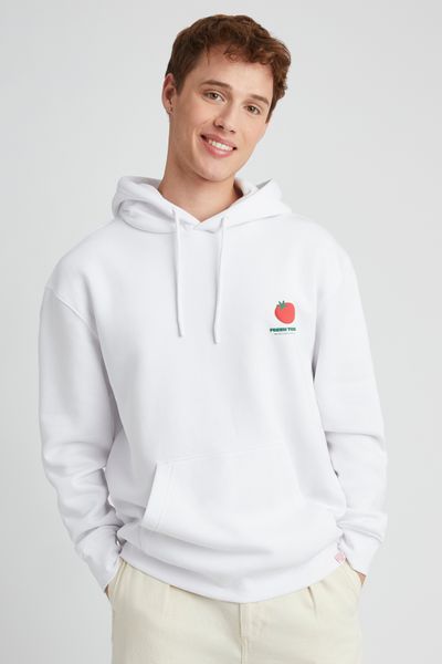 Sweat à capuche imprimé devant dos