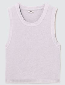 Pull sans manches uni