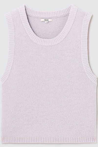 Pull sans manches uni