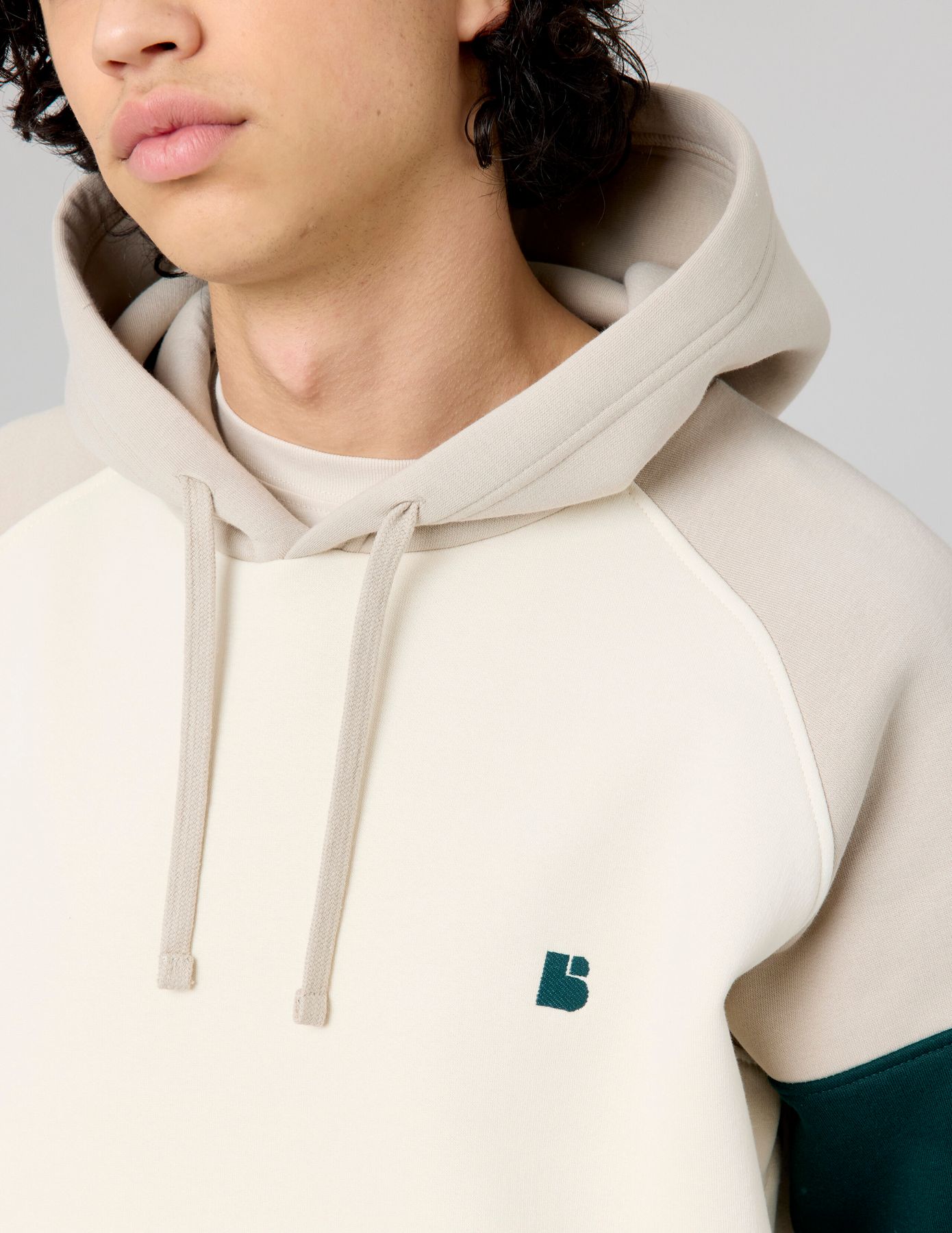 Sweat colorblock à capuche