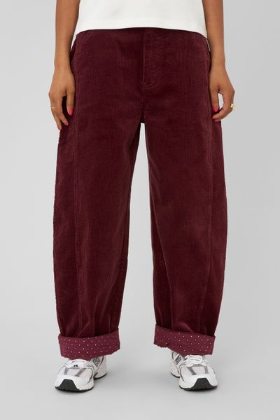 Pantalon balloon en velours