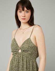 Robe longue imprimée