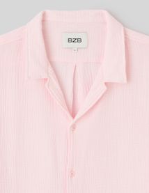 Chemise manches courtes gaze de coton