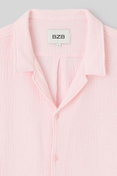 Chemise manches courtes gaze de coton