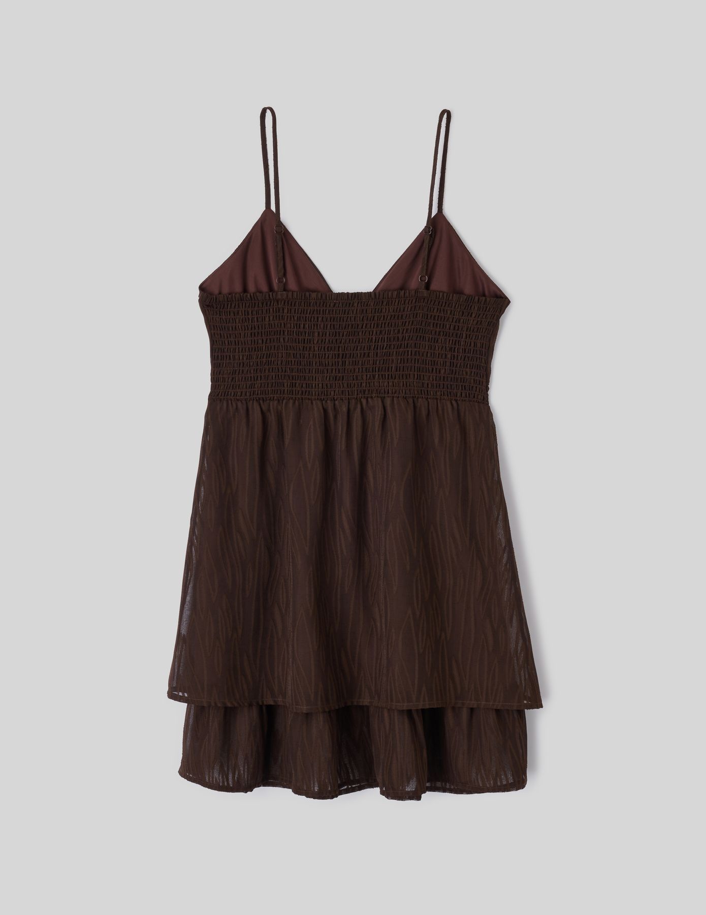 Robe courte &agrave; volants