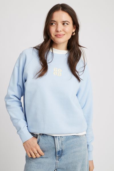 Sweat raglan brodé
