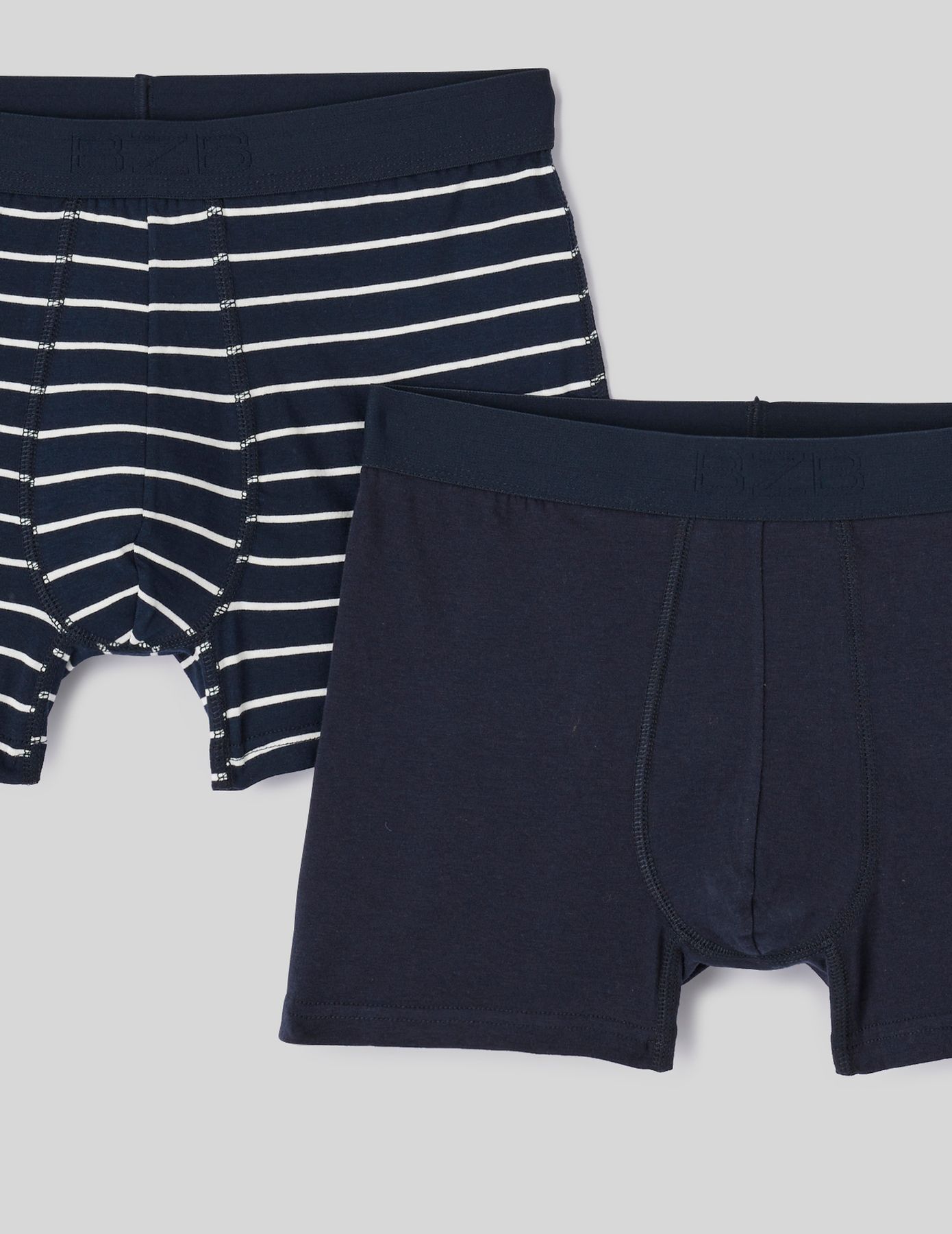 Lot 2 boxers rayures