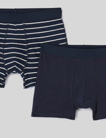 Lot 2 boxers rayures
