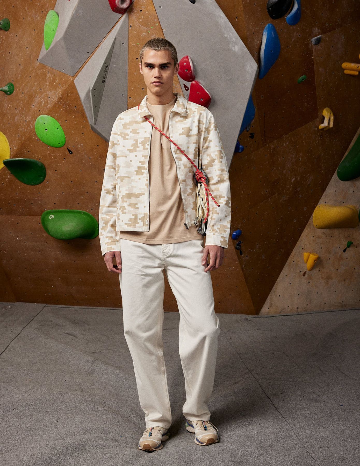 Veste zipp&eacute;e imprim&eacute;e