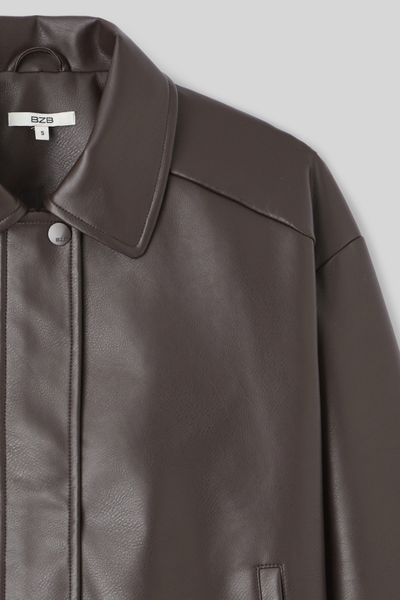 Blouson bombardier en tissu enduit