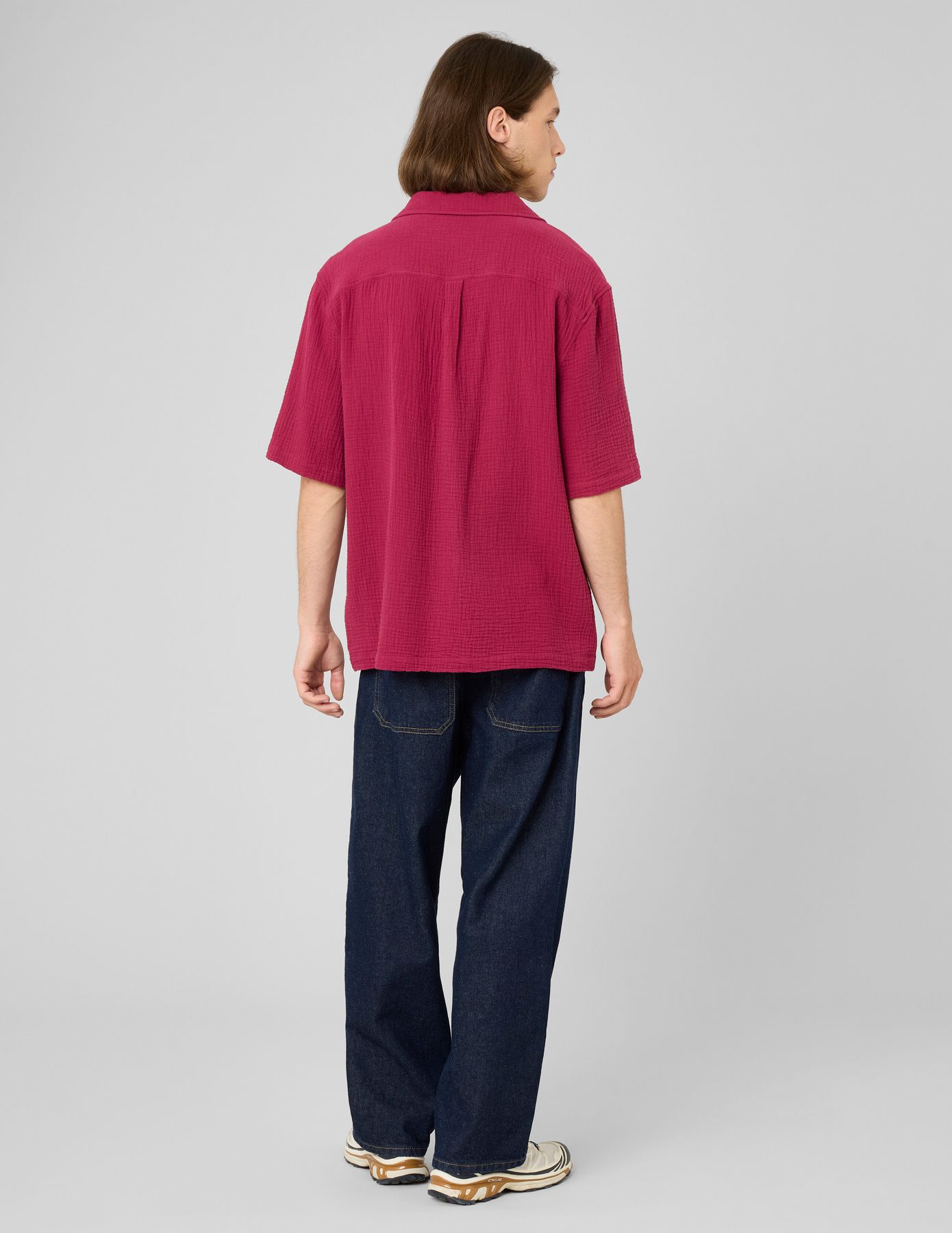 Chemise manches courtes gaze de coton