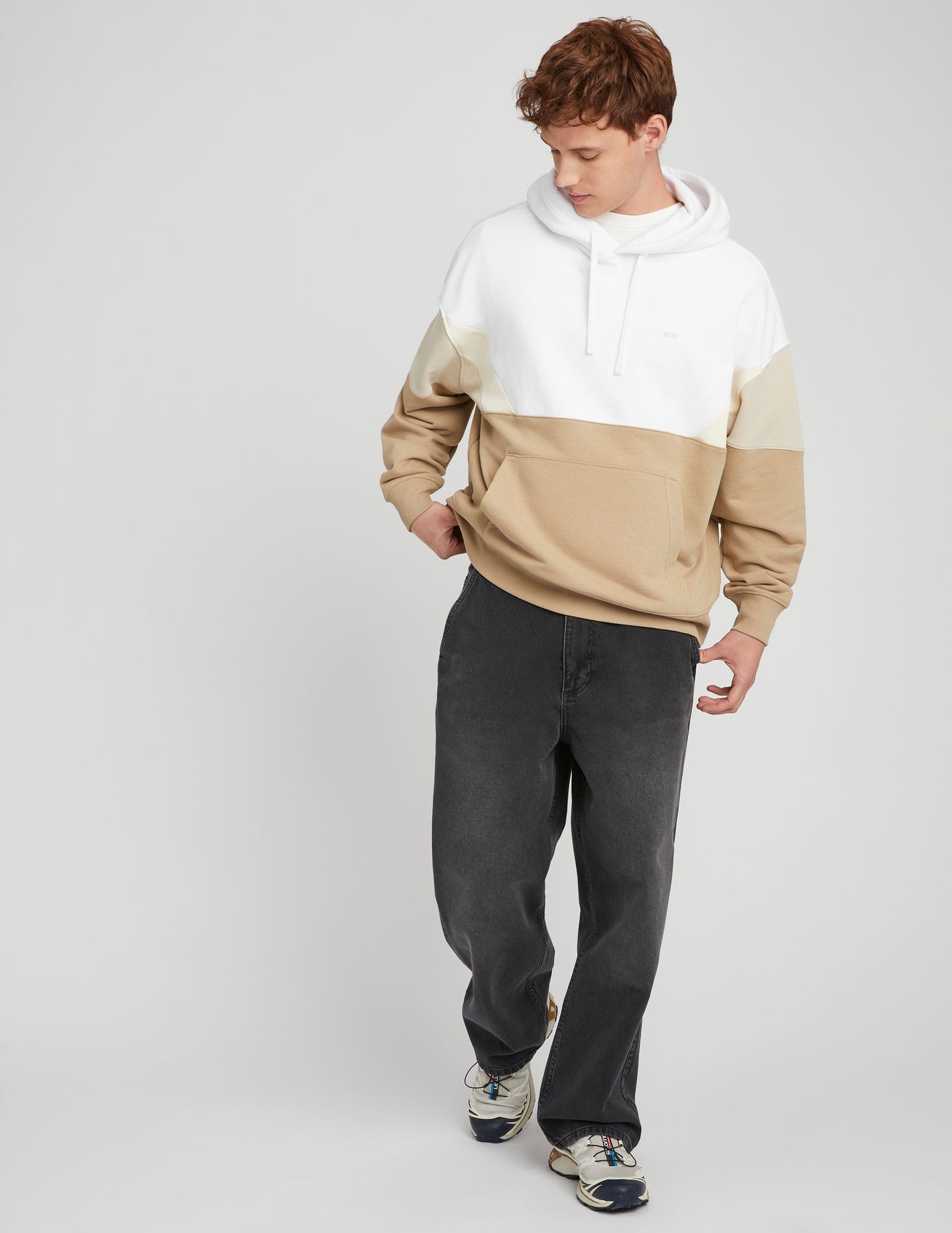 Sweat à capuche colorblock