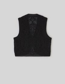 Gilet sans manches en crochet
