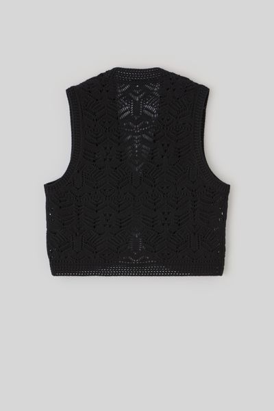 Gilet sans manches en crochet
