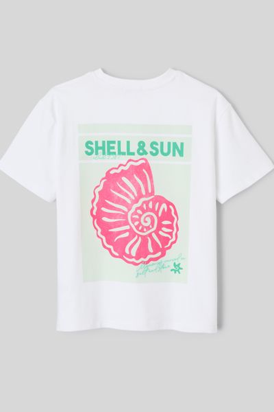 T-shirt imprim&eacute; devant/ dos