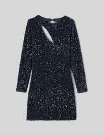 Robe courte sequins