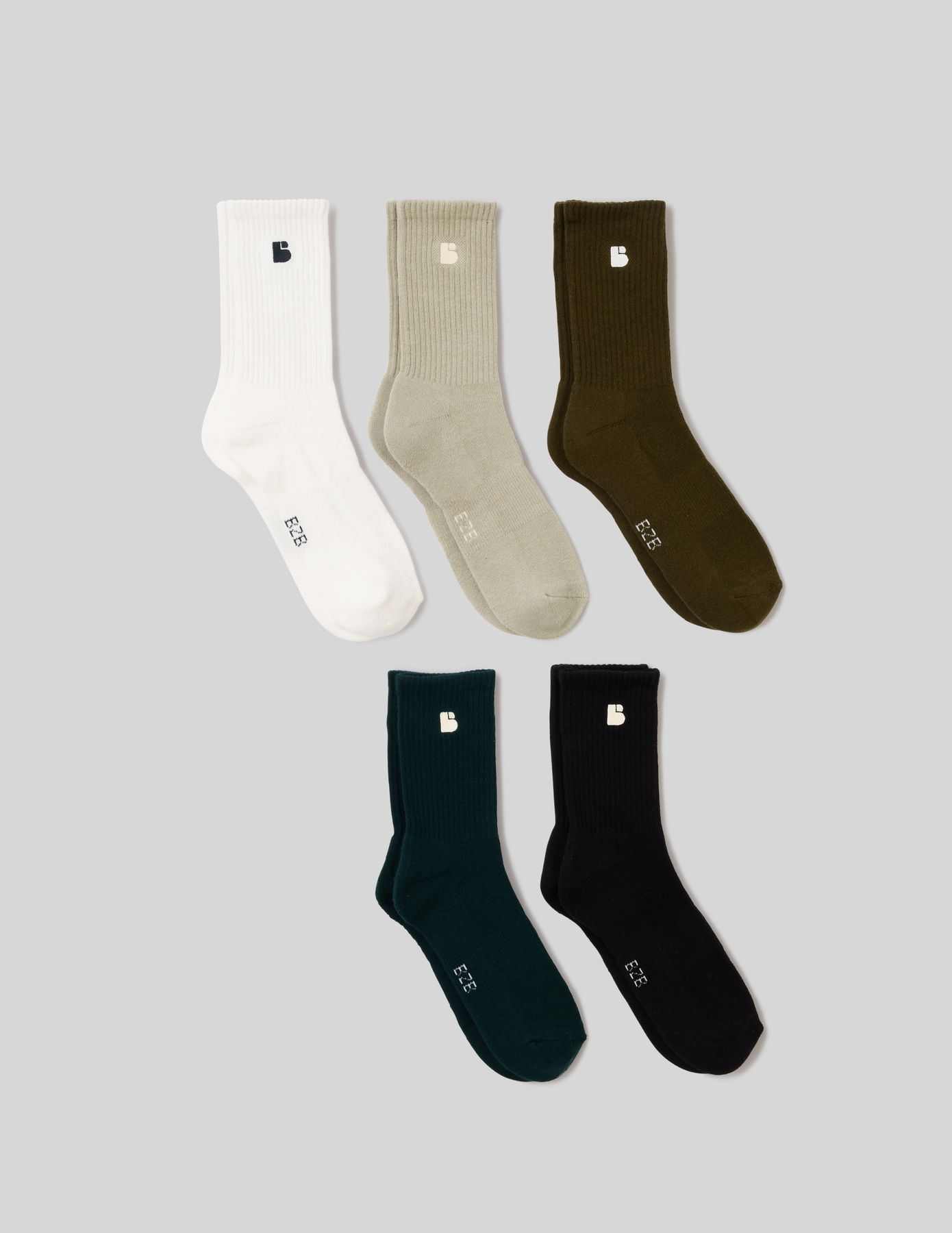 Lot de 5 paires de chaussettes broderie