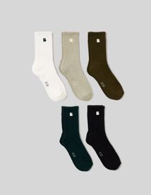 Lot de 5 paires de chaussettes broderie
