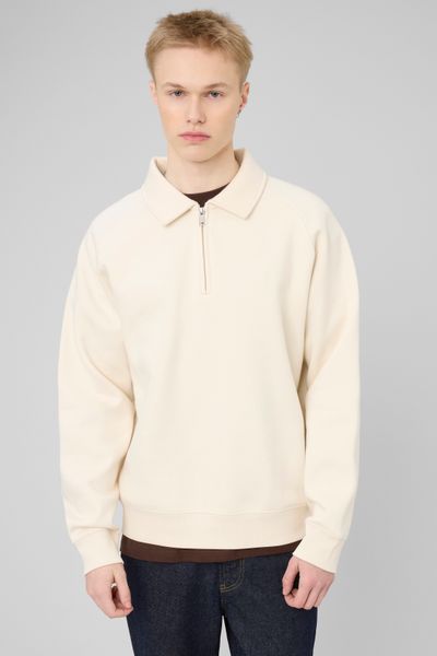 Sweat col polo zipp&eacute;