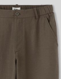 Pantalon de ville coton lin