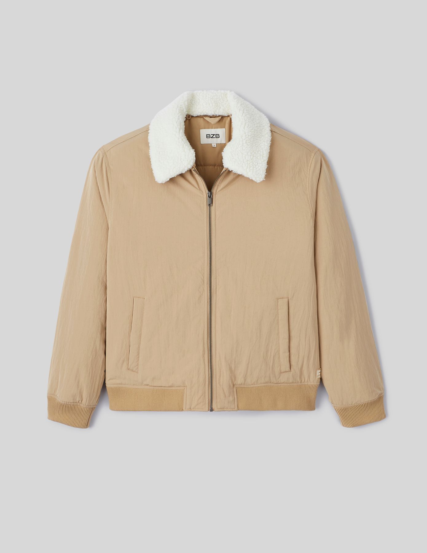 Veste zippée col sherpa