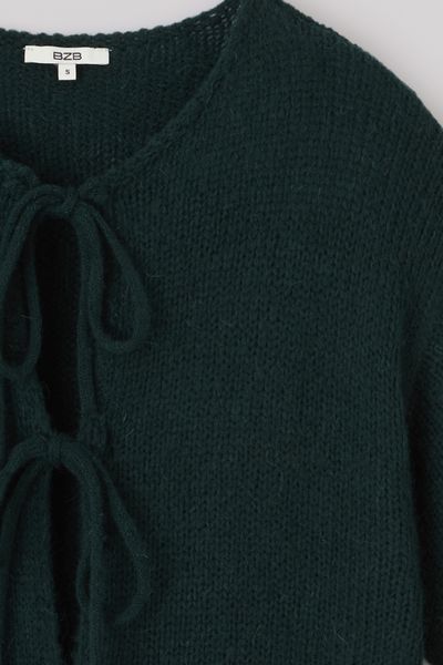 Pull manches courtes à nouer