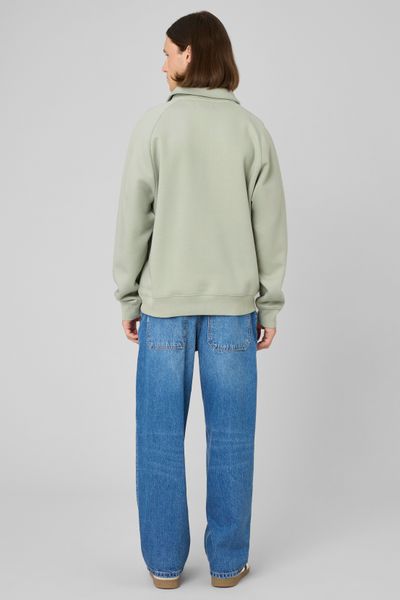 Sweat col polo zipp&eacute;