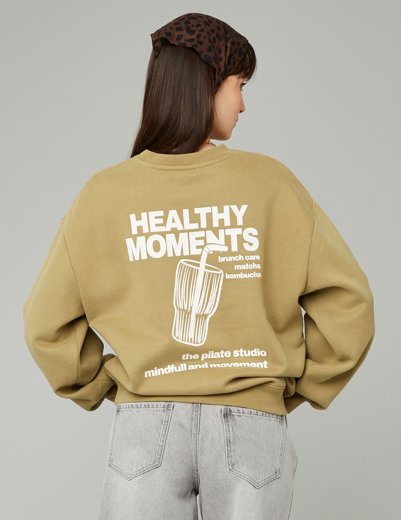 Sweat col rond imprimé