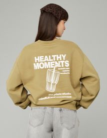 Sweat col rond imprimé